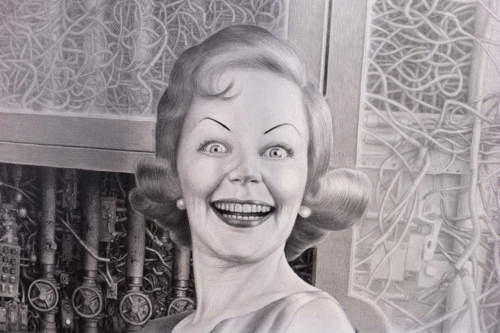 como emagrecer o rosto - dica 1 - foto ilustrativa com uma mulher de sorriso assustador